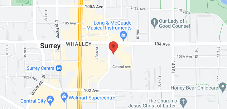 map of 10346 WHALLEY BOULEVARD